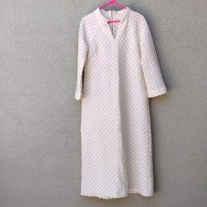 Vintage Cream Sheer Dress - M